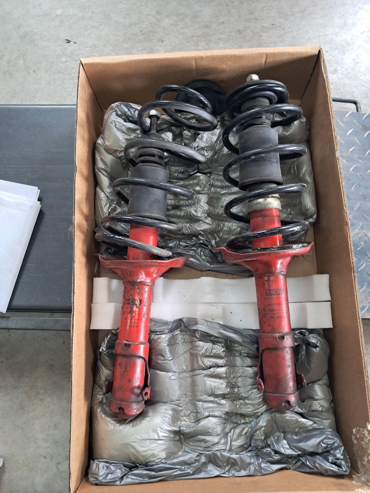 voor volkswagen golf 2 Sachs Sporting Schokdempers en Maxtra, Auto-onderdelen, Ophalen, Gebruikt, Universele onderdelen