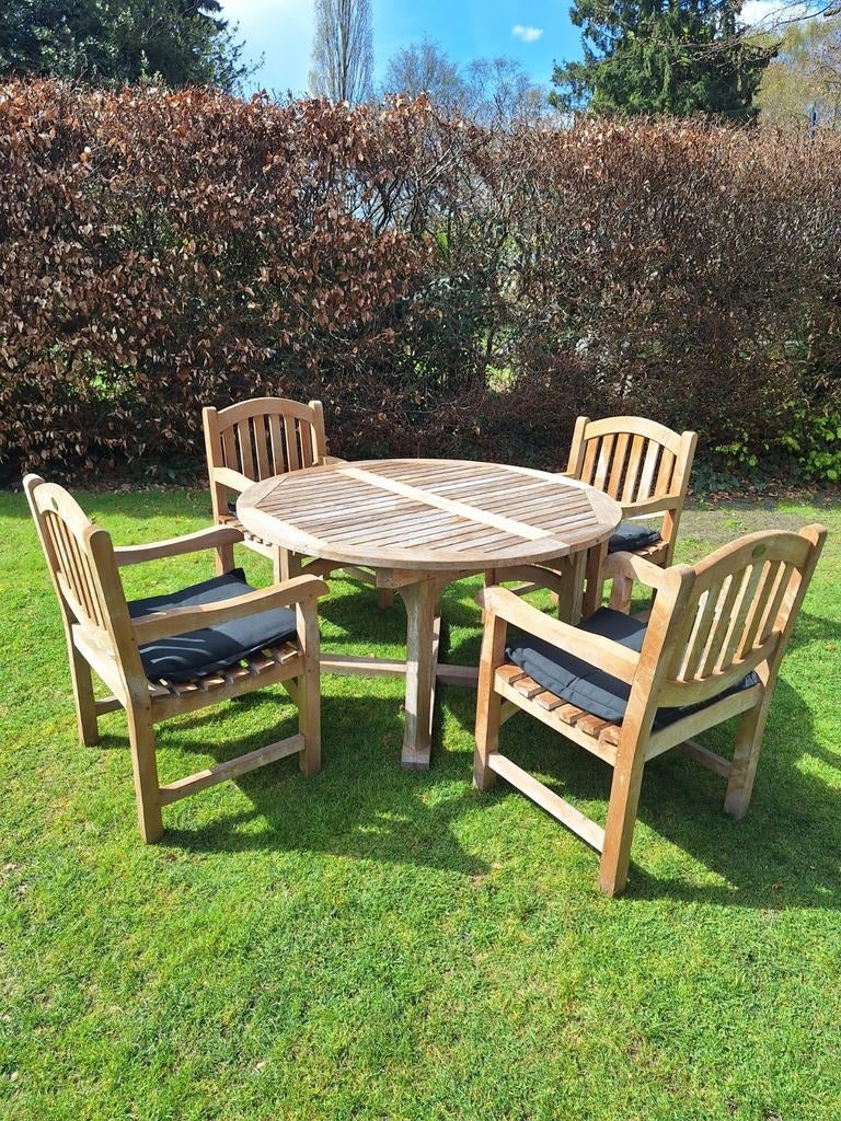 Teakhouten tuinset., Ophalen