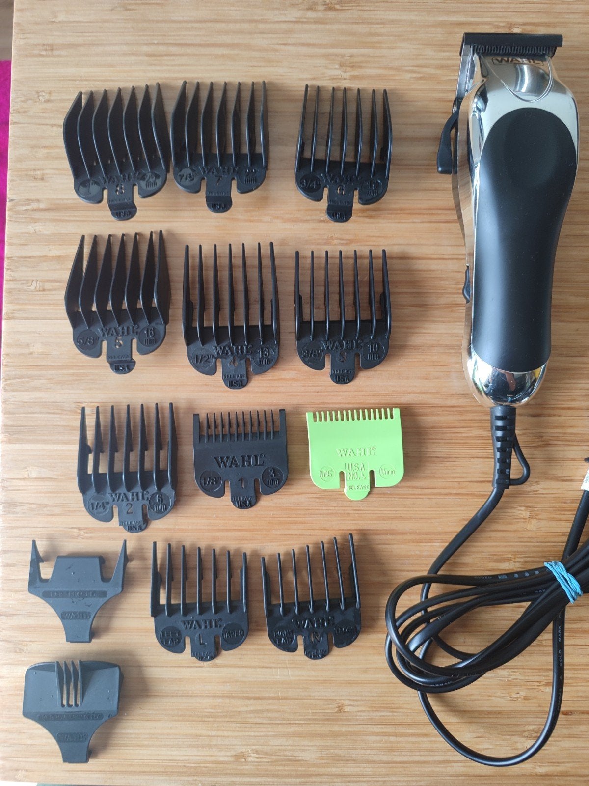 Wahl Tondeuse MC3 met opzetstukken en koffer, Ophalen of Verzenden, Gebruikt, Tondeuse