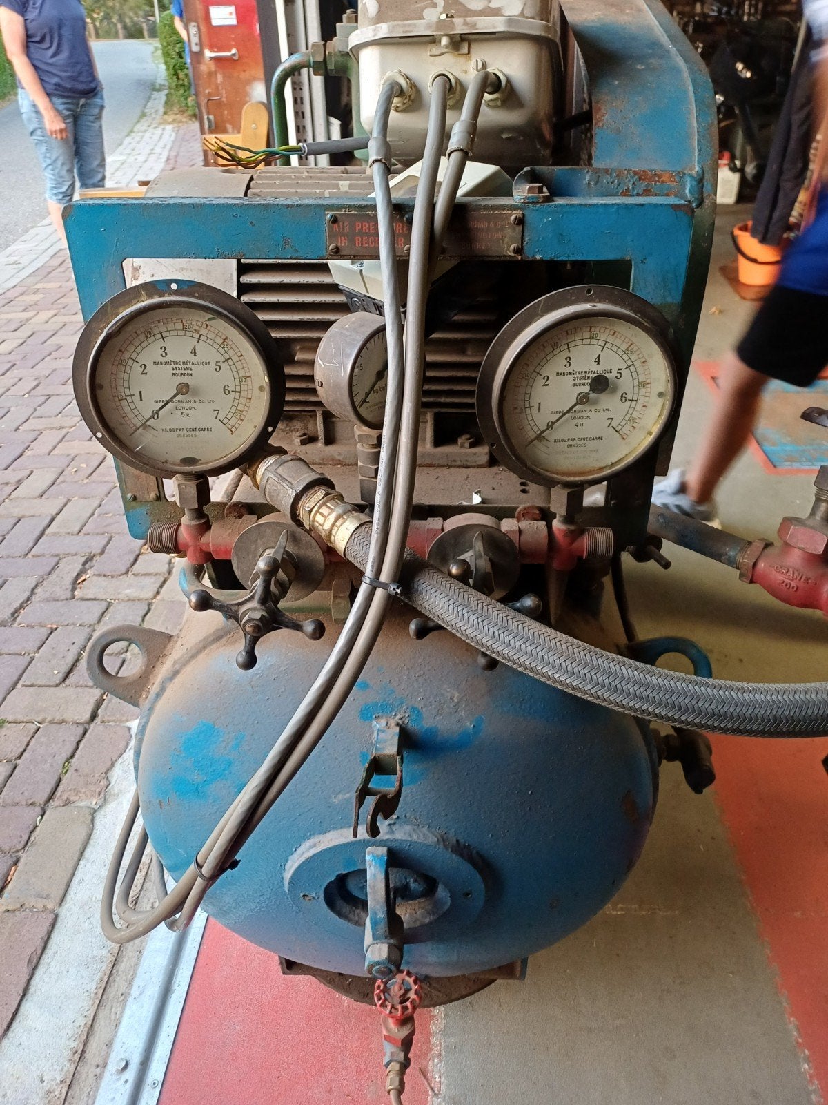 Grote compressor 380V - Otto Boge K25, goed werkend, Ophalen, Gebruikt, 800 liter/min of meer, 10 bar of meer