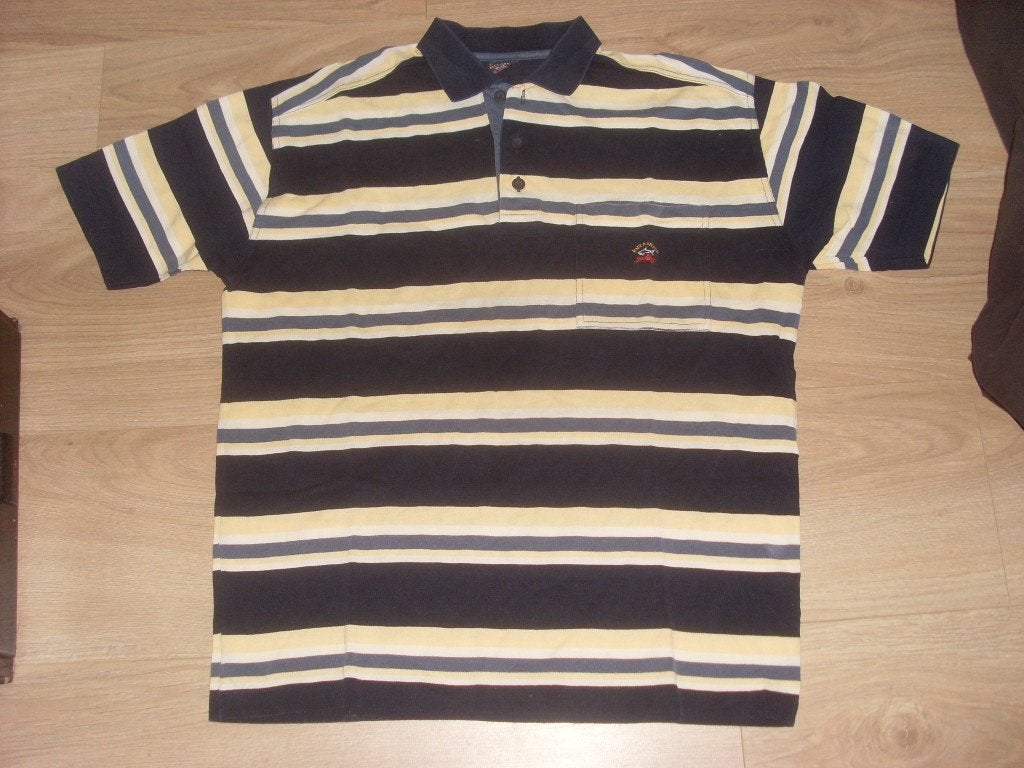 paul & shark polo M geel blauw, Verzenden, Zo goed als nieuw, Overige kleuren