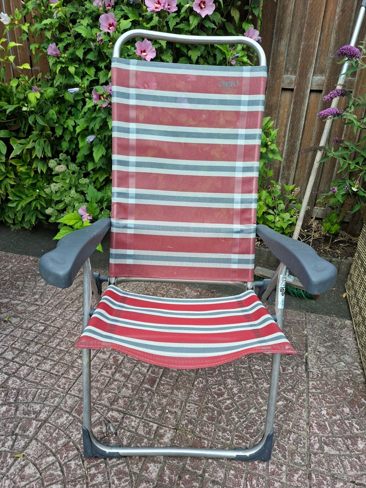 Crespo Standenstoel, Ophalen of Verzenden, Gebruikt, Aluminium, Inklapbaar