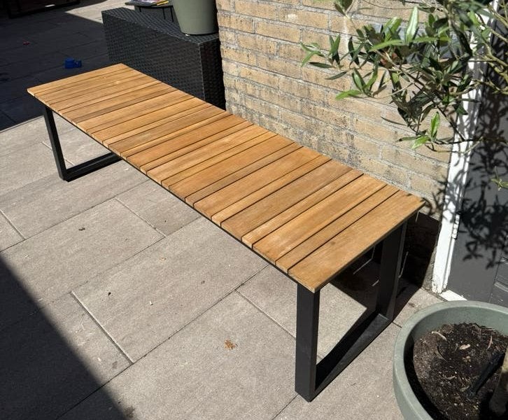 Tuinbank Wakefield Cannes 160cm Gamma, Ophalen, Zo goed als nieuw, Rechthoekig