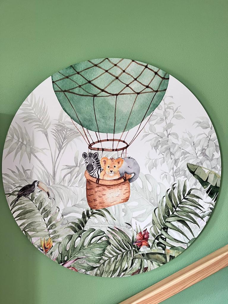 Muurcirkel dieren, Huis en Inrichting, Woonaccessoires | Wanddecoraties, Ophalen, Zo goed als nieuw