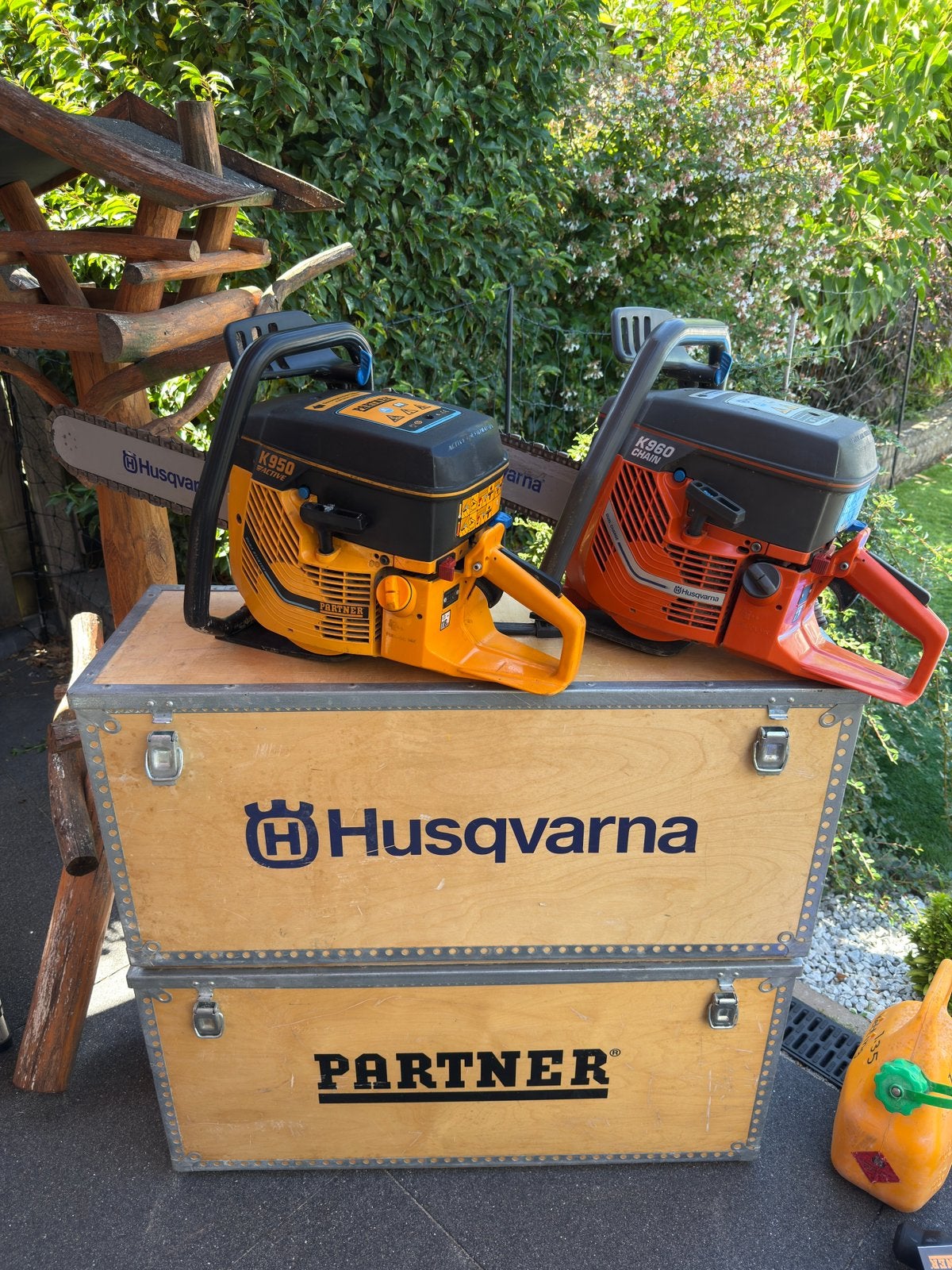 Husqvarna k960 diamantkettingzaag betonzaag muurzaag, Ophalen, 70 mm of meer, Kettingzaag, Zo goed als nieuw