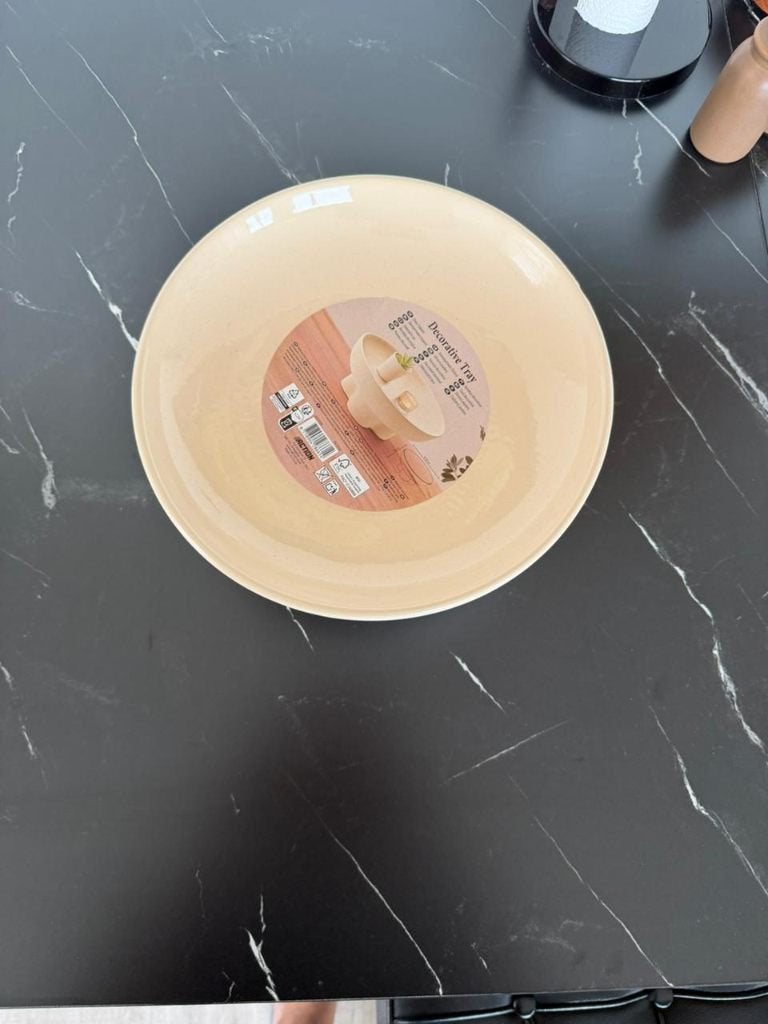 Decorative tray, Ophalen, Afgeronde hoeken, Rond, Nieuw