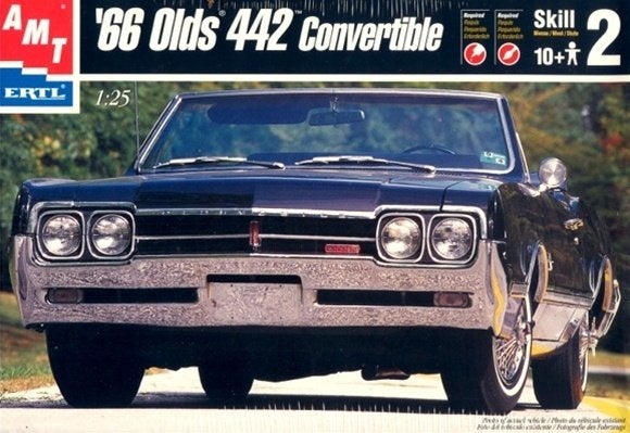 Bouwdoos 1966 Oldsmobile 4-4-2 Convertible AMT, Overige merken, Auto, Groter dan 1:32, Nieuw