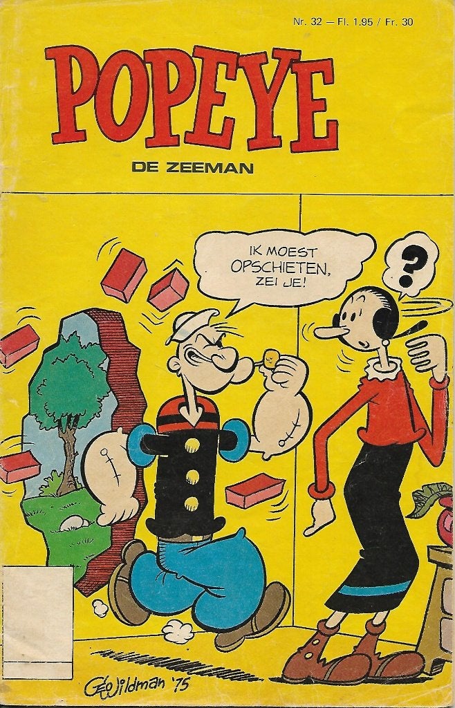 Popeye De zeeman - Nr. 32: Popeye en het genieserum, Boeken, Strips | Comics, Eén comic, Ophalen of Verzenden, Gelezen, Amerika