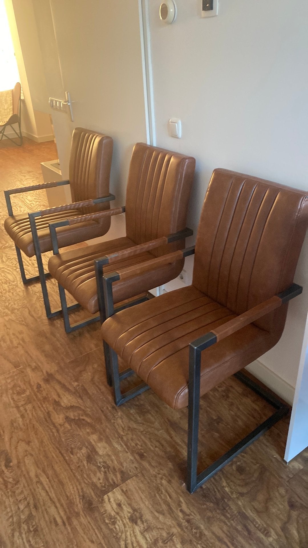 Eettafel stoelen, Huis en Inrichting, Stoelen, Ophalen, Kunststof, Gebruikt, Drie