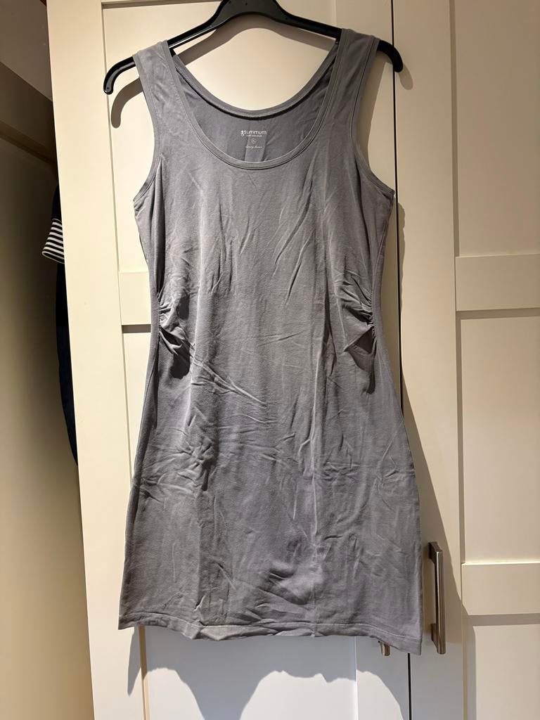 Summum Woman grijze jurk en legging - valt als Maat L, Maat 42/44 (L), Ophalen of Verzenden, Zo goed als nieuw, Grijs