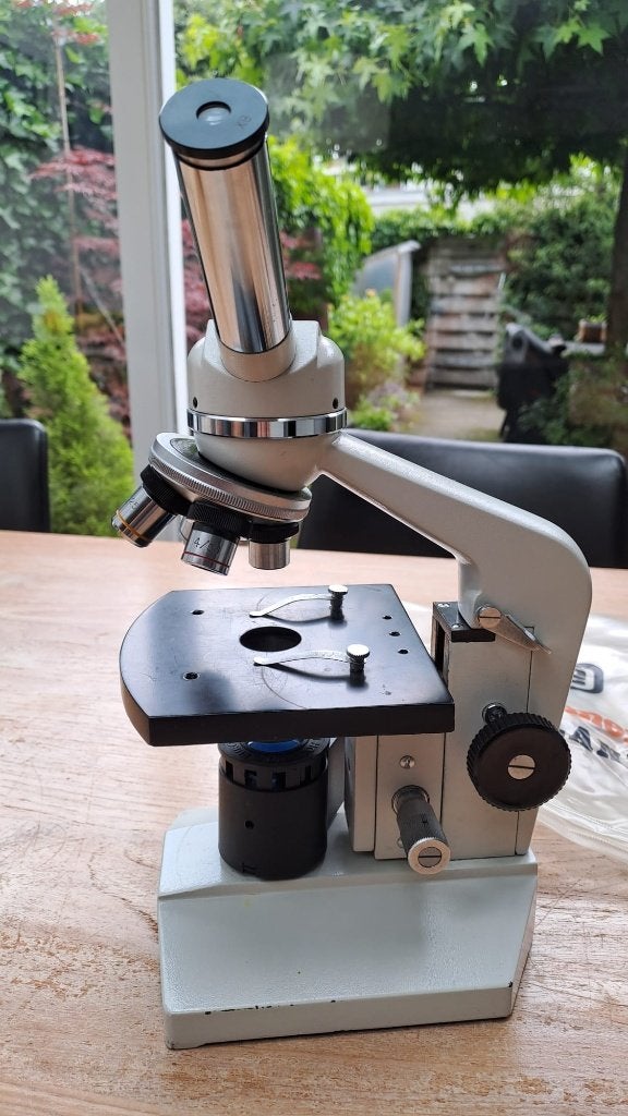 microscoop Euromex, Audio, Tv en Foto, Optische apparatuur | Microscopen, Ophalen, Gebruikt, Minder dan 400x, Biologische microscoop