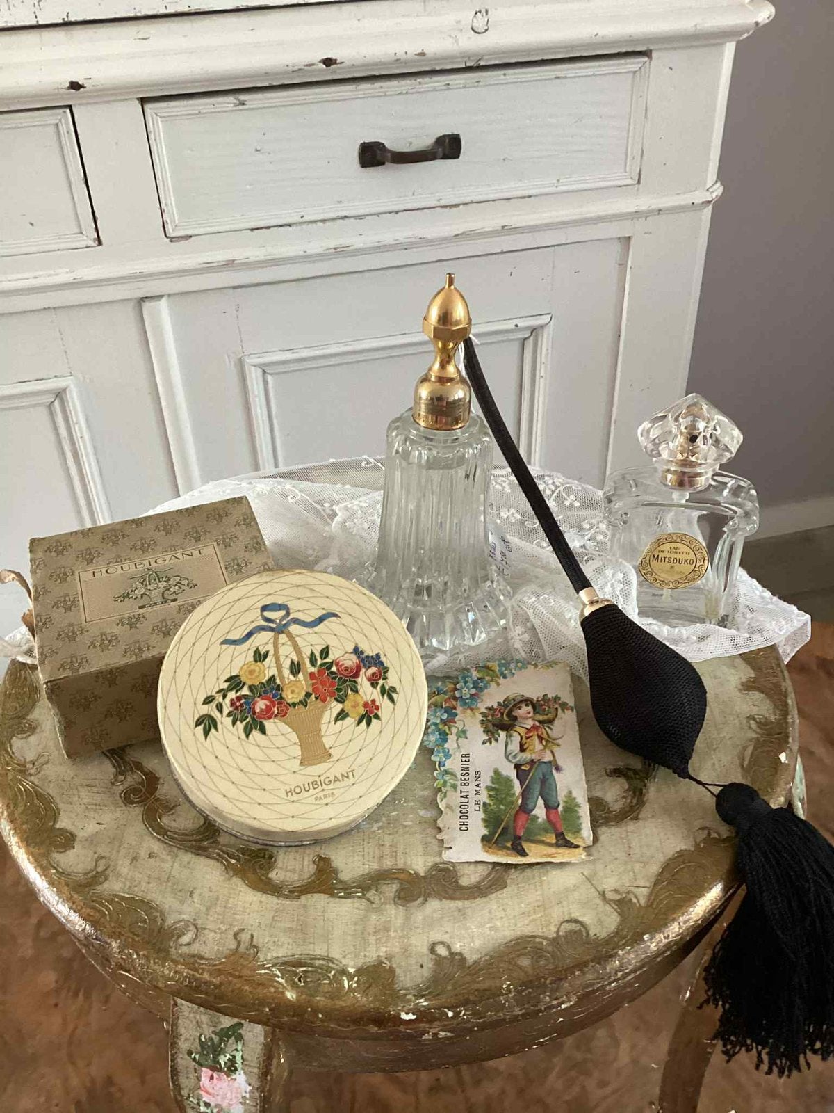 Antieke parfum flesjes en meer, Ophalen of Verzenden