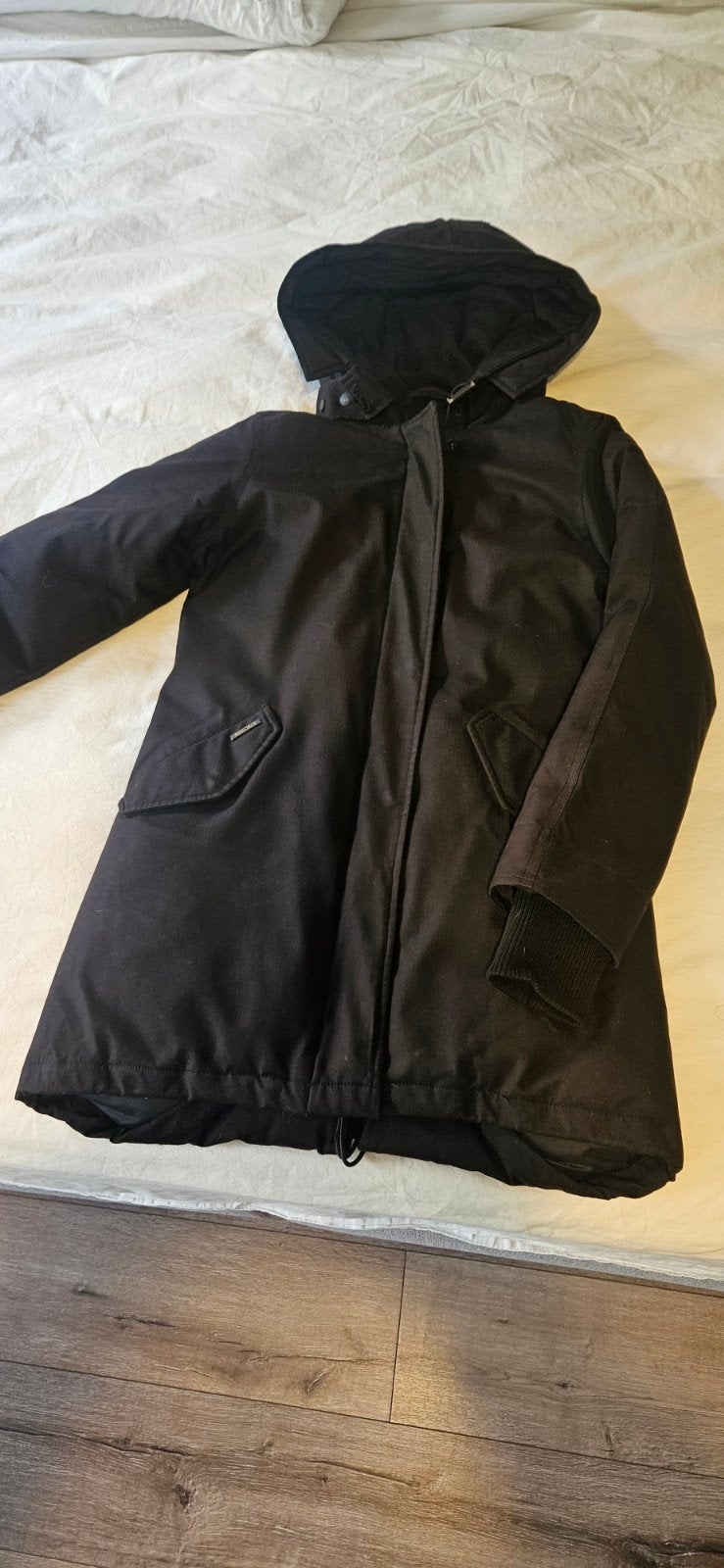 Airforce fishtale winterjas zwart - 10Y, Zwart, Overige maten, Ophalen of Verzenden, Zo goed als nieuw