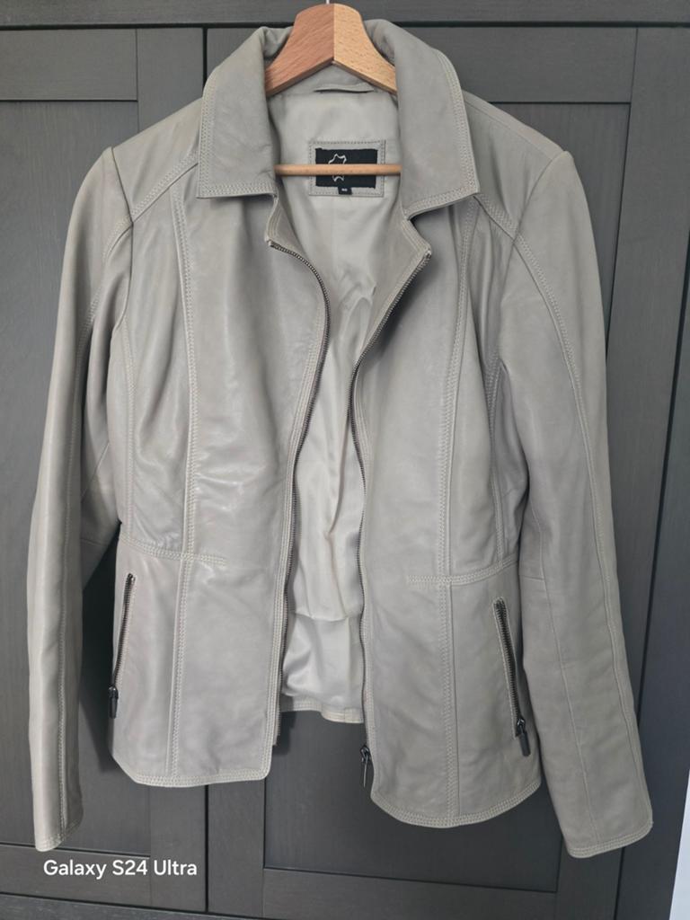 Dekkers Nieuwe Leren Jas - Maat 40, Maat 38/40 (M), Dekkers, Beige, Nieuw