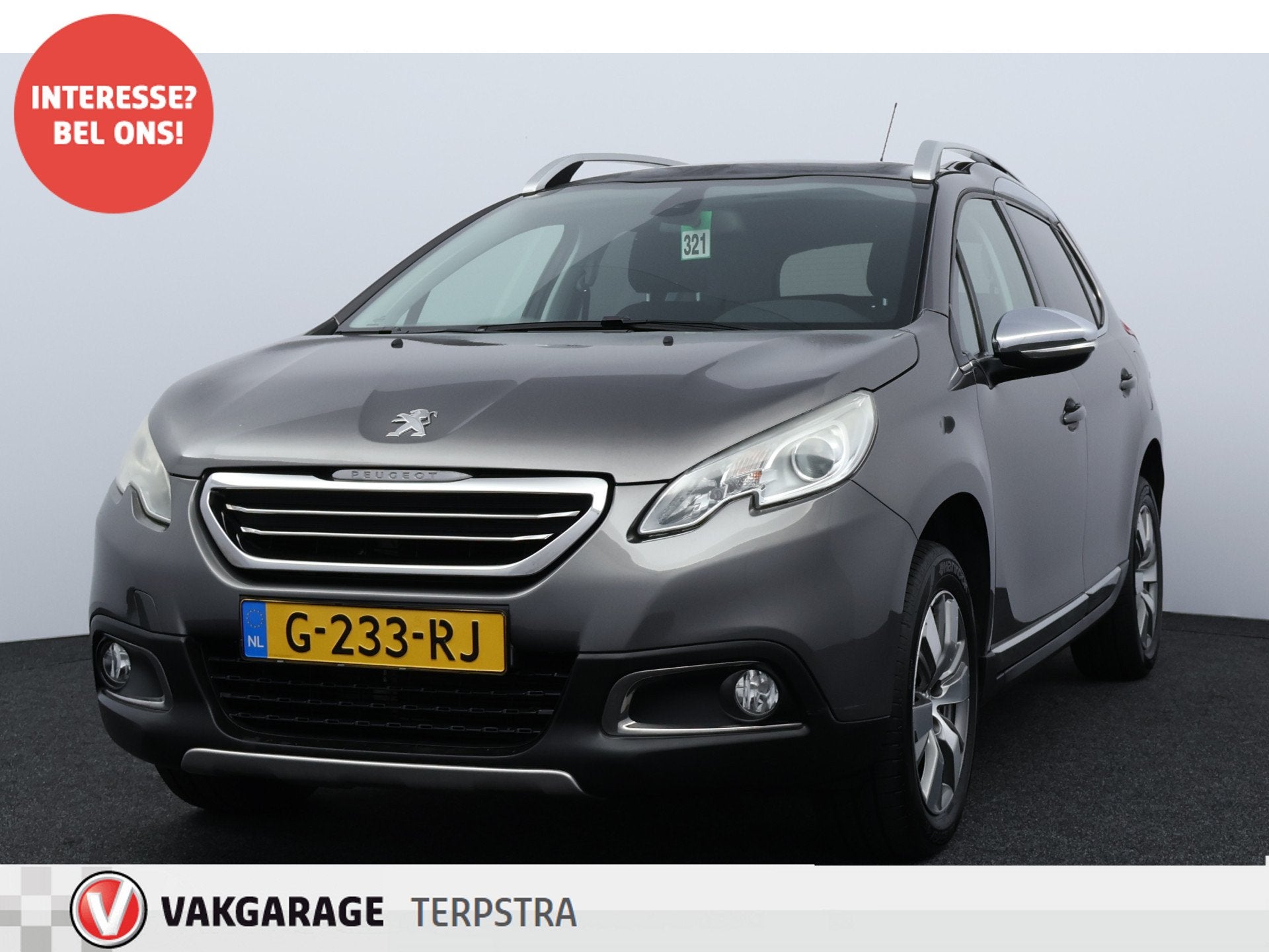 Peugeot 2008 1.2 PureTech Crossway/ Panorama-Dak/ Half-Leder, Voorwielaandrijving, Euro 5, Zwart, 1199 cc