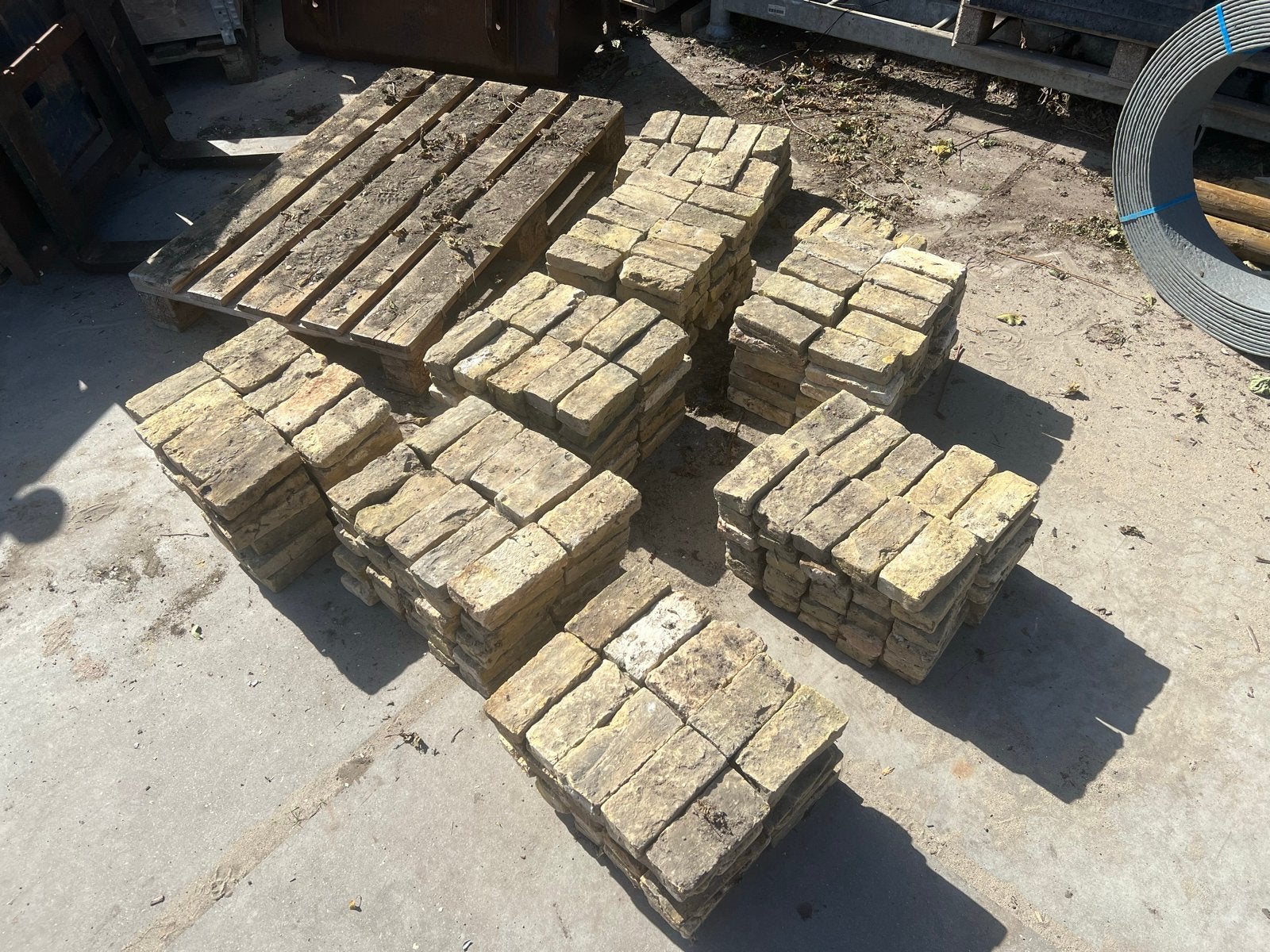 Gebruikte boeren geeltjes, Ophalen, Gebruikt, Bakstenen