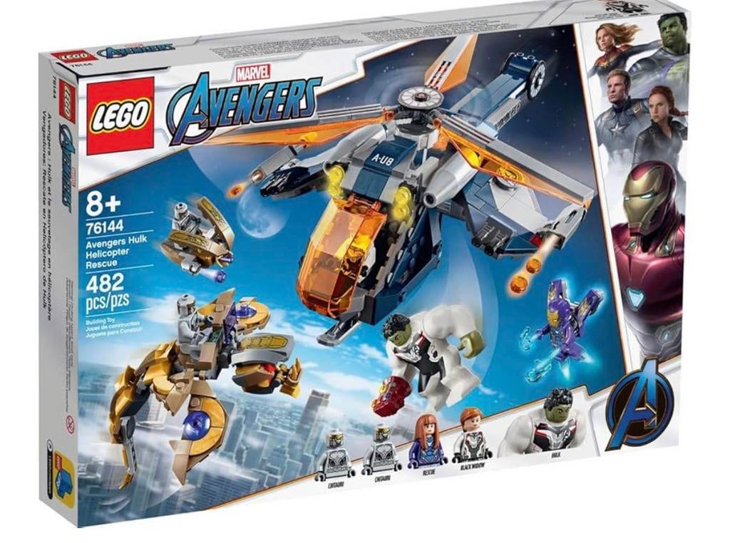 Lego marvel Hulk Helicopter Rescue 76144, Ophalen of Verzenden, Zo goed als nieuw