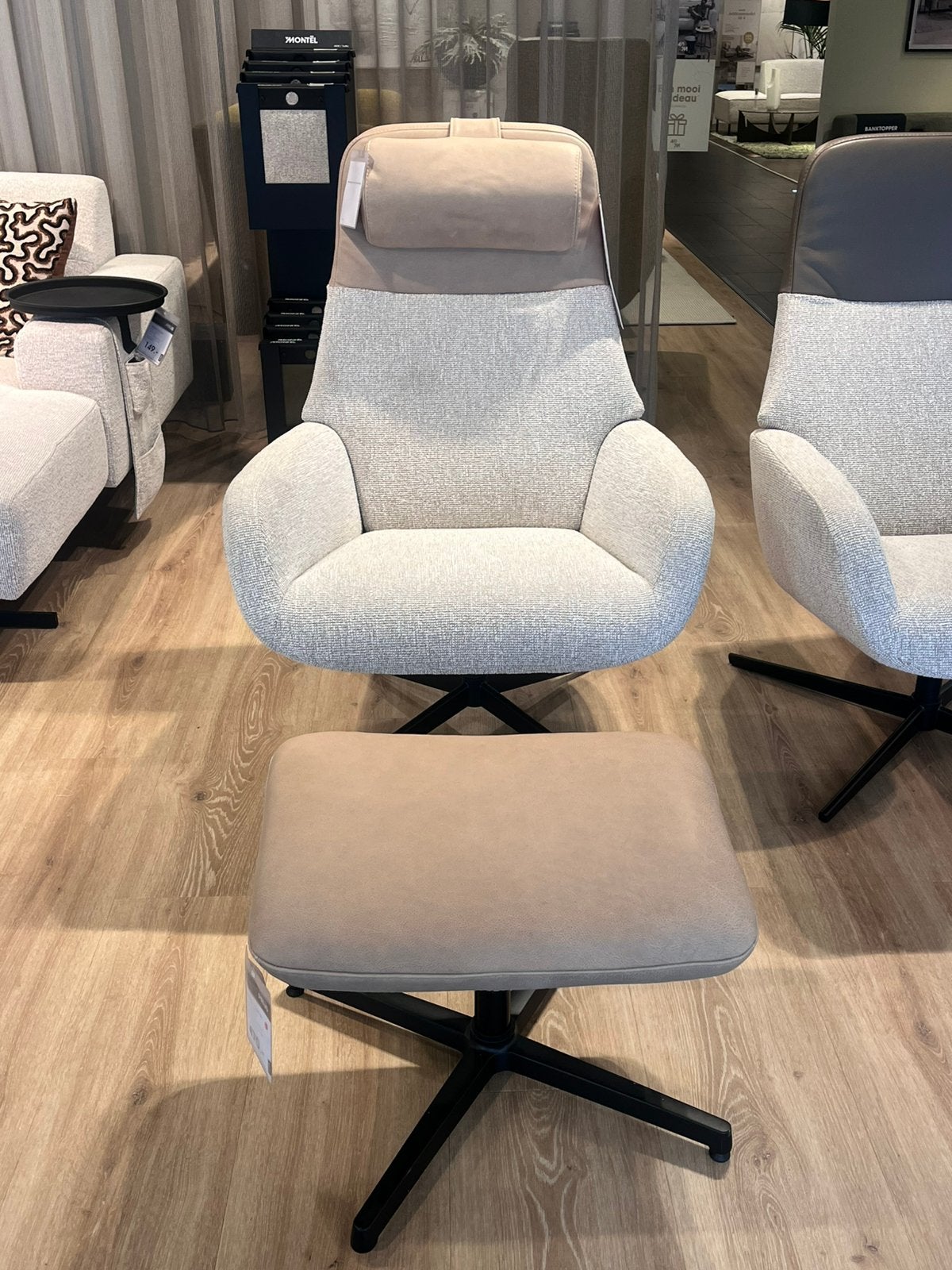 Montèl fauteuil Vision beige, Huis en Inrichting, Ophalen, Zo goed als nieuw, 75 tot 100 cm, 50 tot 75 cm