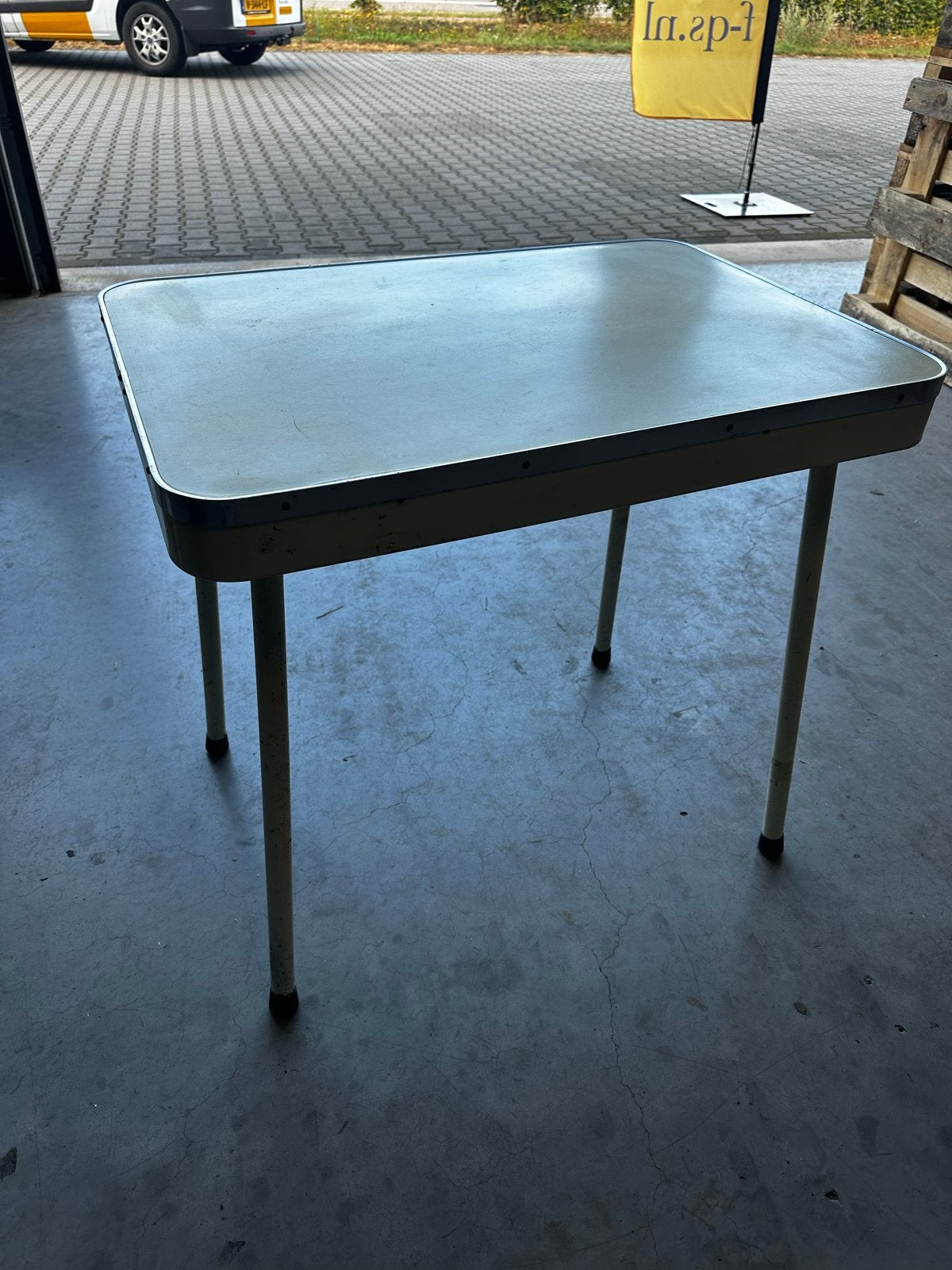Vintage Brabantia campingtafel met afneembare poten, Ophalen of Verzenden