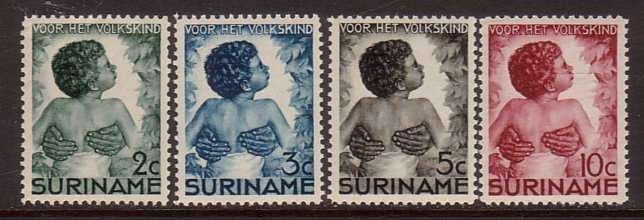 Suriname 179-182 Ongebruikt met Gom, Postzegels en Munten, Ophalen of Verzenden, Postfris