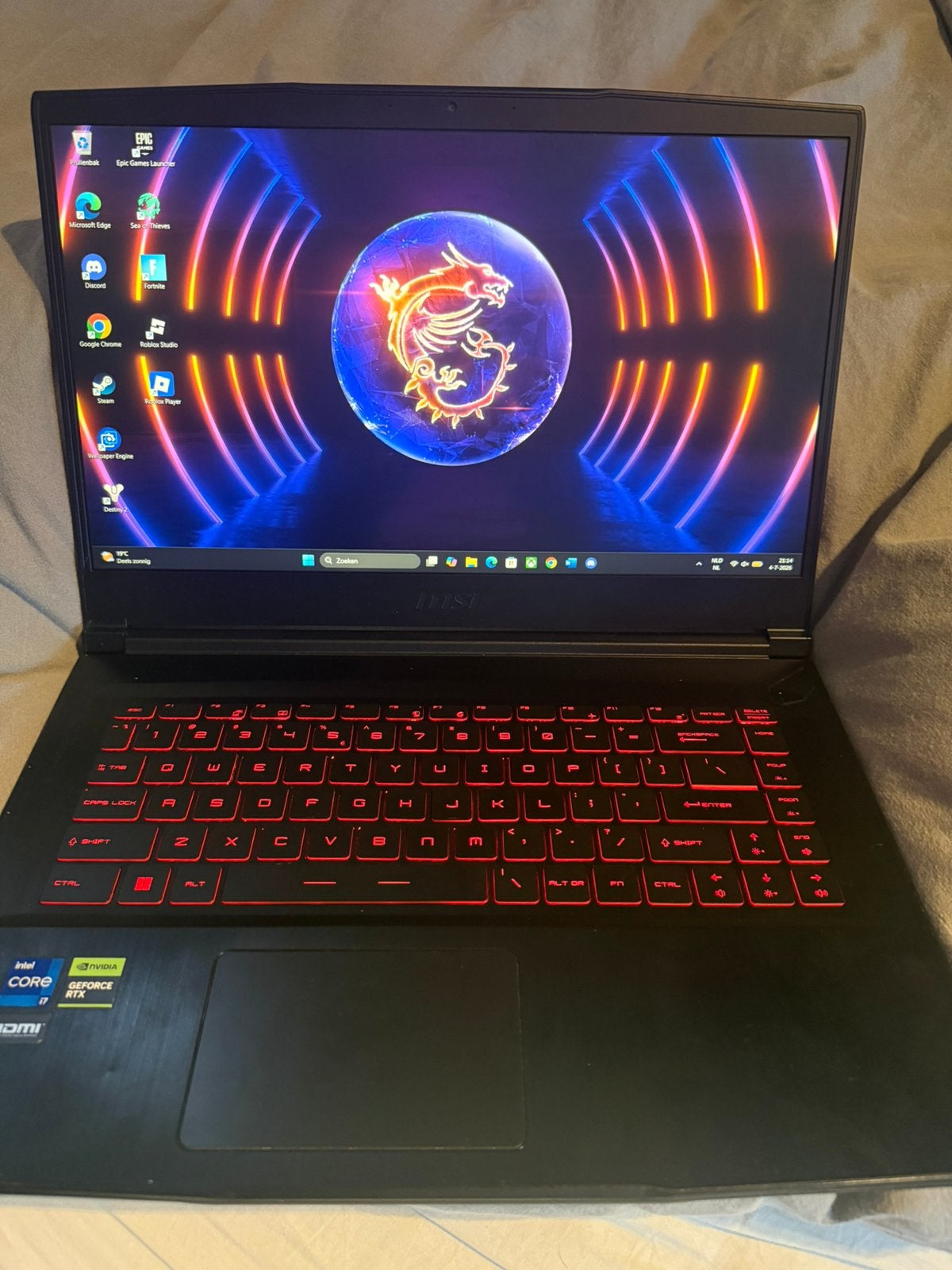 MSI thin GF63 12VE, Computers en Software, Windows Laptops, Zo goed als nieuw, 15 inch, SSD, 2 tot 3 Ghz, Ophalen of Verzenden