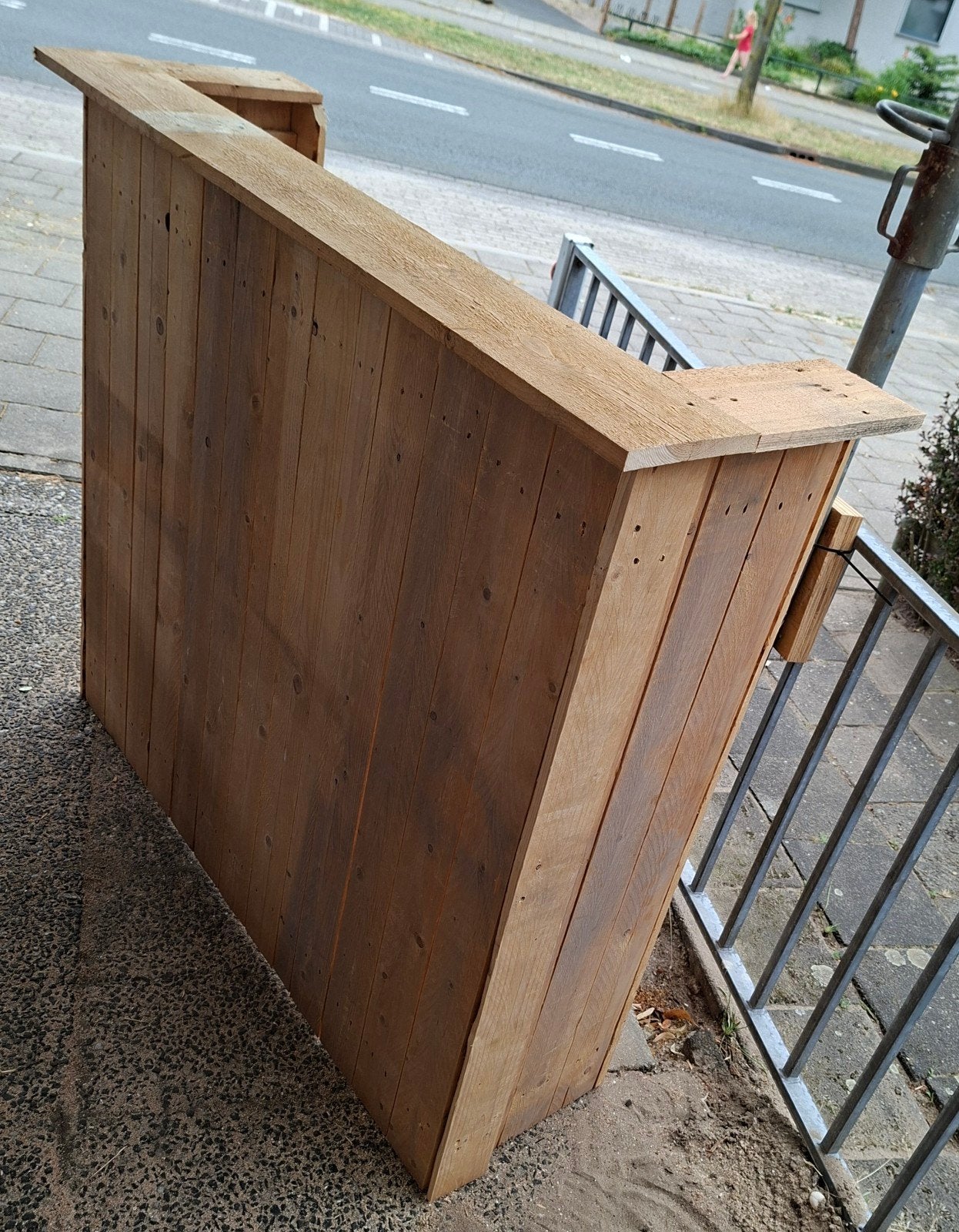 Houten bar, balie, werkbank of buitenkeuken, Ophalen, Nieuw