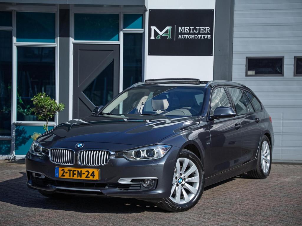 BMW 320i Touring High Executive |Modern|Pano|Aut.|360cam|Sto, Automaat, Achterwielaandrijving, Gebruikt, 4 cilinders