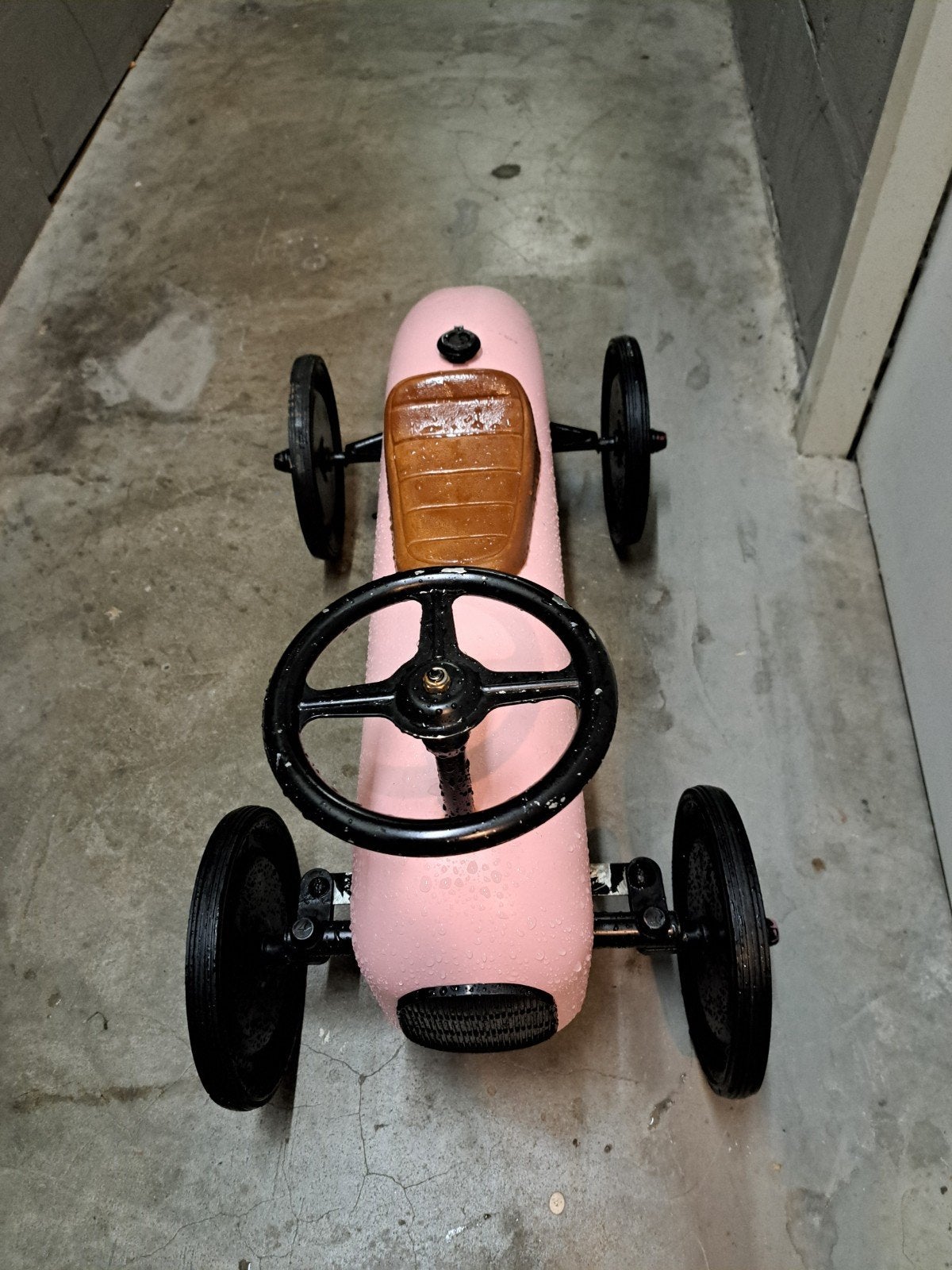 Roze loopauto voor kinderen - Retro design, Ophalen, Gebruikt, Loopvoertuig