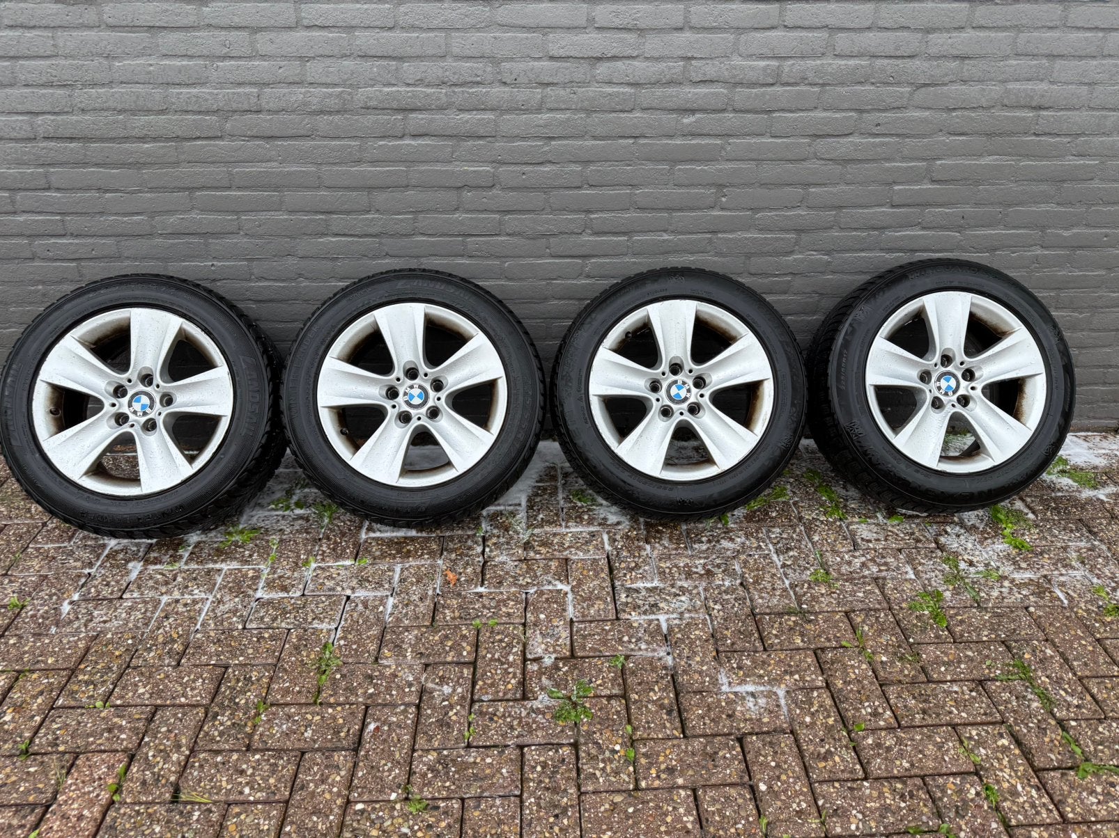 17” BMW F10 F11 winterset Styling 327, Ophalen, Gebruikt, Banden en Velgen, 17 inch