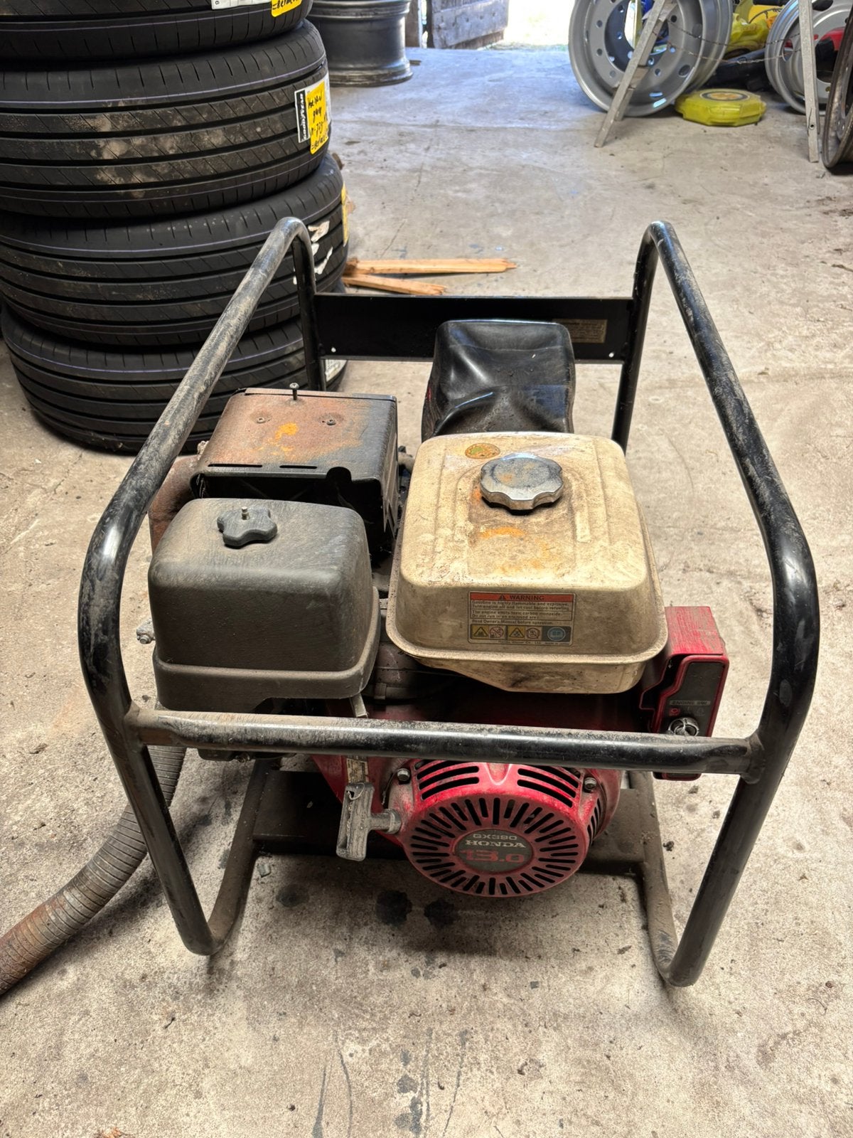 Europower generator EP6500TE honda motor 220/380V, Ophalen, Minder dan 5 kVA, Benzine
