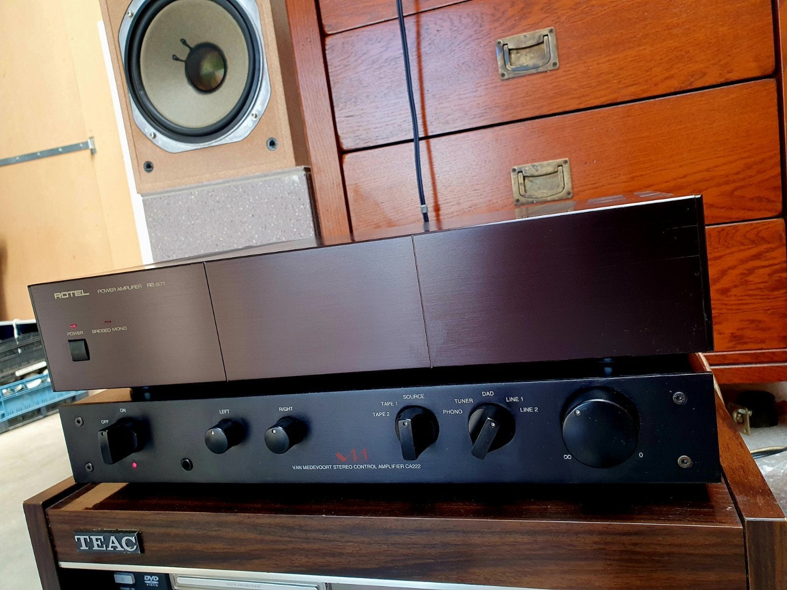 ROTEL  &   VM ., Ophalen of Verzenden, 120 watt of meer, Overige merken