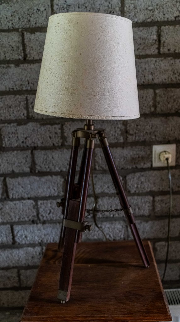 Statieflamp, Huis en Inrichting, Ophalen, Gebruikt, Hout