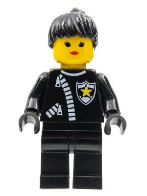 LEGO City cop024 Police - Zipper with Sheriff Star, Black, Lego, Ophalen of Verzenden, Minifiguur, City