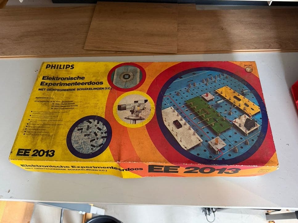 Philips Elektronische Experimenteerdoos EE 2013 Vintage, Ophalen of Verzenden, Gebruikt