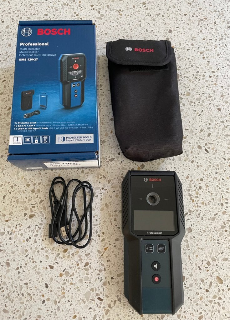 Bosch Pro GMS 120-27 Leidingzoeker, Ophalen of Verzenden, Zo goed als nieuw, Overige meters