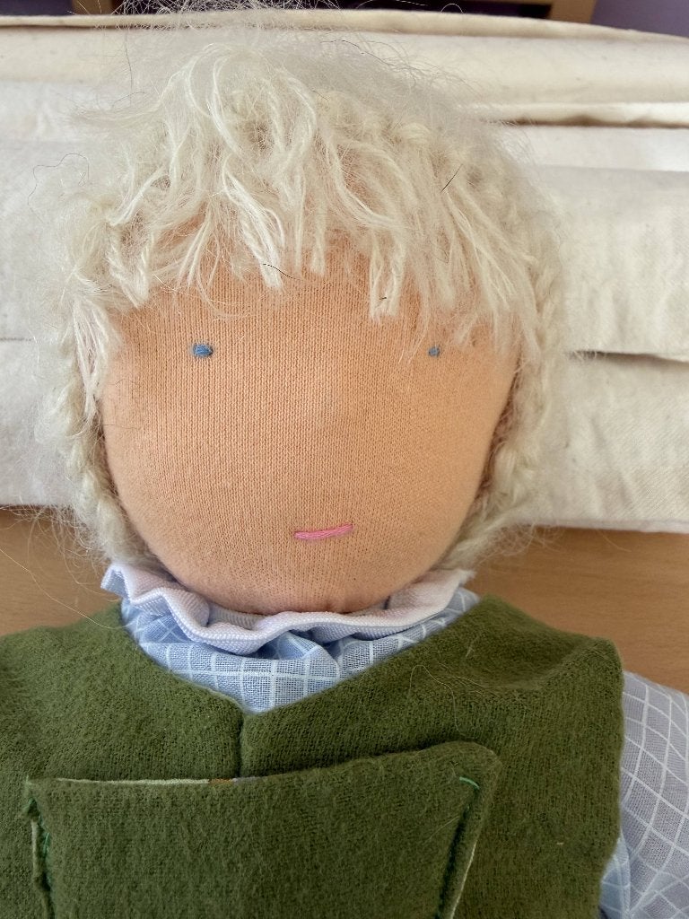Vrije school pop alleen van natuurlijk materiaal, Verzenden, Nieuw, Babypop
