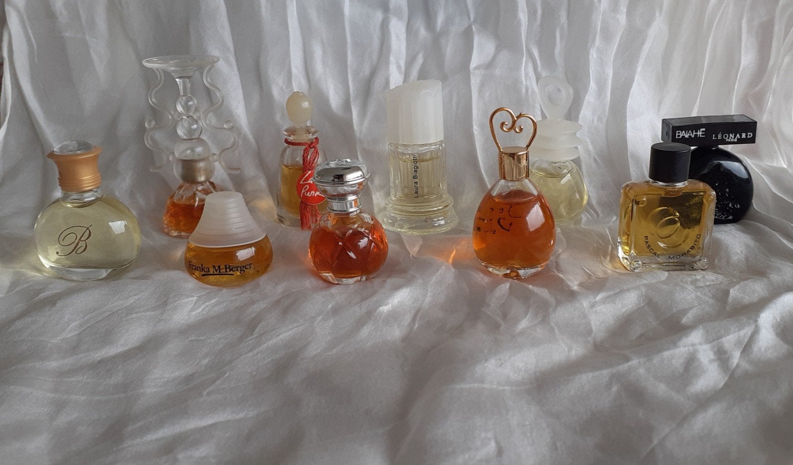 10 vintageparfum  miniaturen, Ophalen of Verzenden, Zo goed als nieuw, Miniatuur