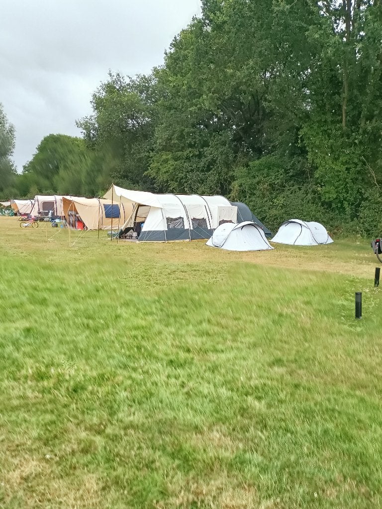Ruime Obelink katoen/polyester tent met 2 slaapcabines, Caravans en Kamperen, Ophalen, Gebruikt, Tot en met 6