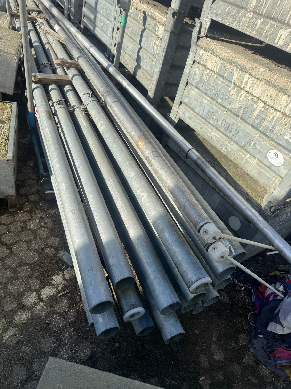 Gegalvaniseerde stalen buizen 20,00 per meter, Overige materialen, 6 meter of meer, Overige typen, Nieuw