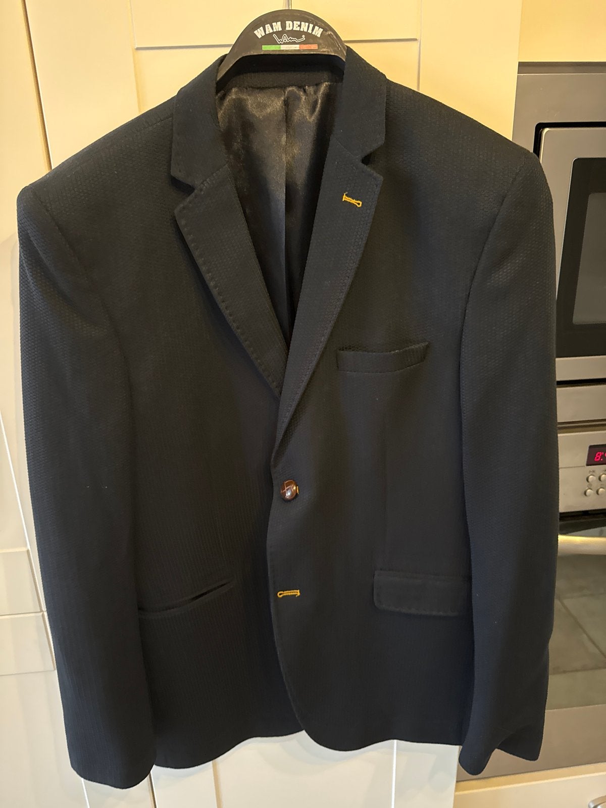 Stijlvol Heren Colbert - Donkerblauw, Maat L, Ophalen of Verzenden, Zo goed als nieuw, Maat 52/54 (L), Blauw