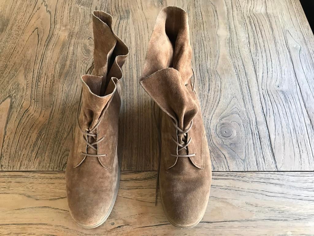 Gabor enkellaars met veter, maat 9,5 (44), Kleding | Dames, Schoenen, Bruin, Lage of Enkellaarzen, Ophalen of Verzenden, Zo goed als nieuw