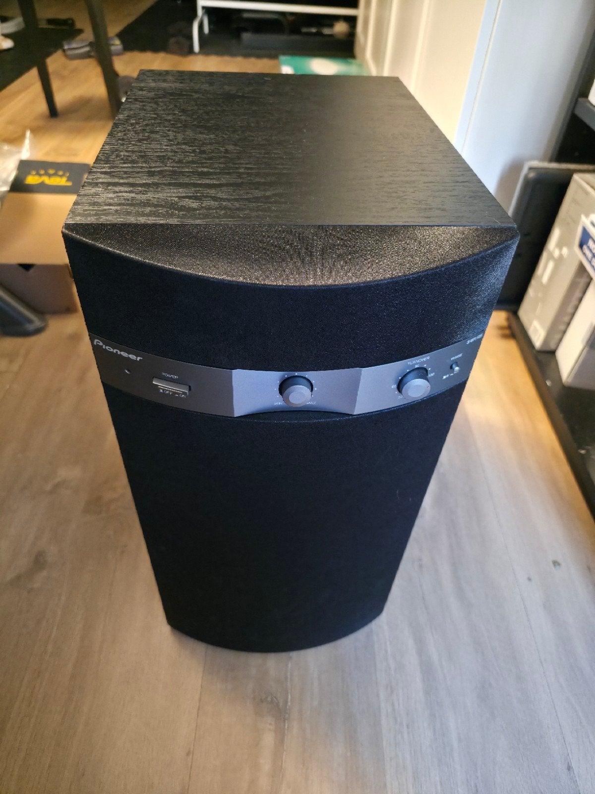 Pioneer S-W110S-K Subwoofer - Krachtige Bass, Audio, Tv en Foto, Luidsprekers, Ophalen, Gebruikt, Pioneer, Geschikt voor surround/home cinema