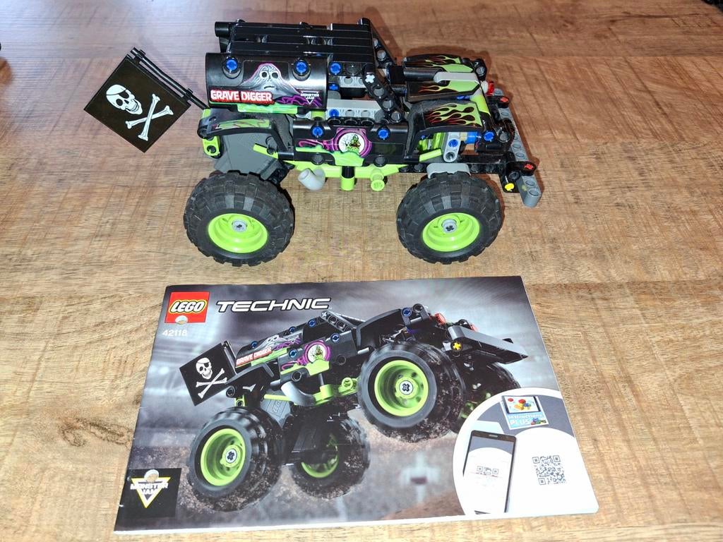 LEGO Technic 42118 Monster Jam Grave Digger, Ophalen of Verzenden, Zo goed als nieuw, Overige merken
