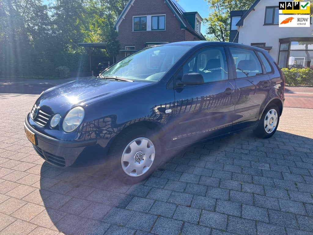 Volkswagen Polo 1.4-16V Airco Cruise Isofix 5 Drs 4 cil APK, Voorwielaandrijving, 4 cilinders, Blauw, Origineel Nederlands