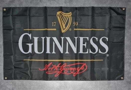 Guinness bier reclame decoratie vlag, Ophalen of Verzenden, Nieuw, Overige typen, Overige merken