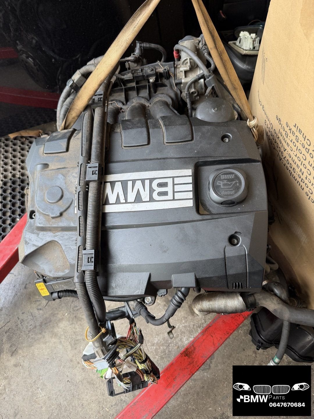 Motor Bmw N43B16A lekkage oliefilterhuis klepdeksel 171000km, Gebruikt, -, Ophalen of Verzenden, -