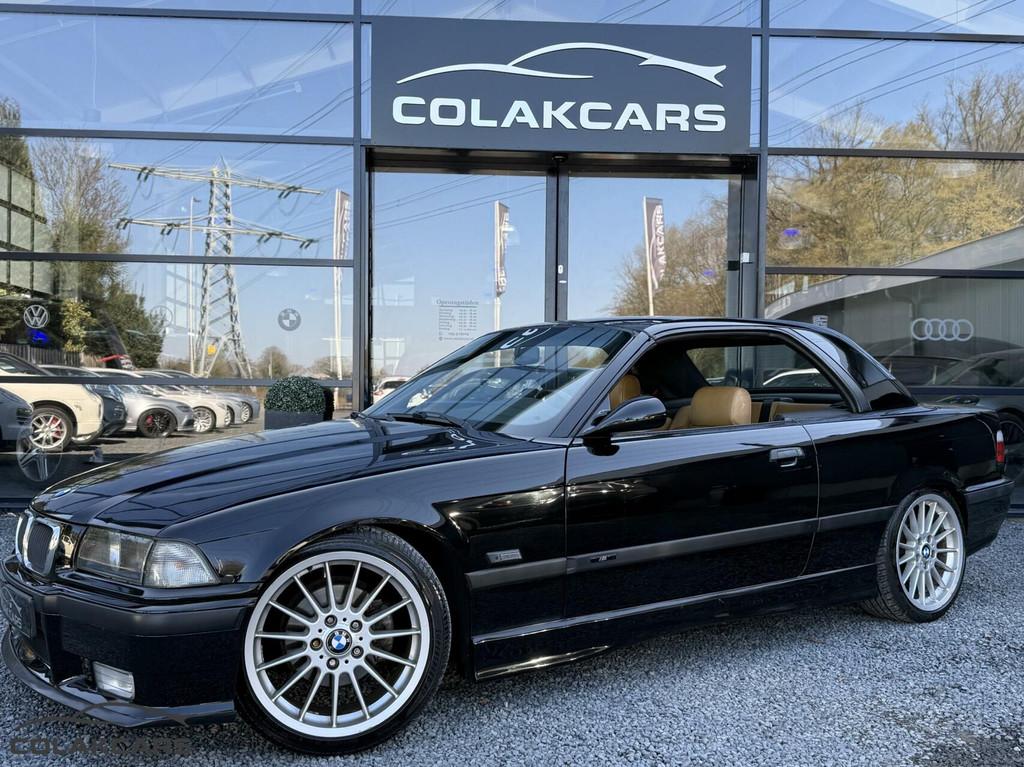 BMW 325i Cabrio '94 | Fabrieksaf M-pakket | Hardtop | M3, Auto's, BMW, Achterwielaandrijving, Gebruikt, 4 stoelen, Zwart
