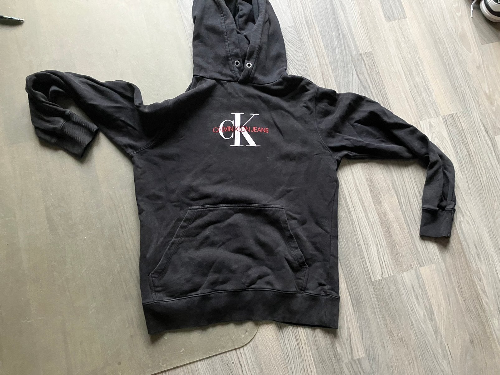 Bijna nieuwe Calvin Klein Hoodie maat M koopje, Ophalen of Verzenden, Zo goed als nieuw, Zwart