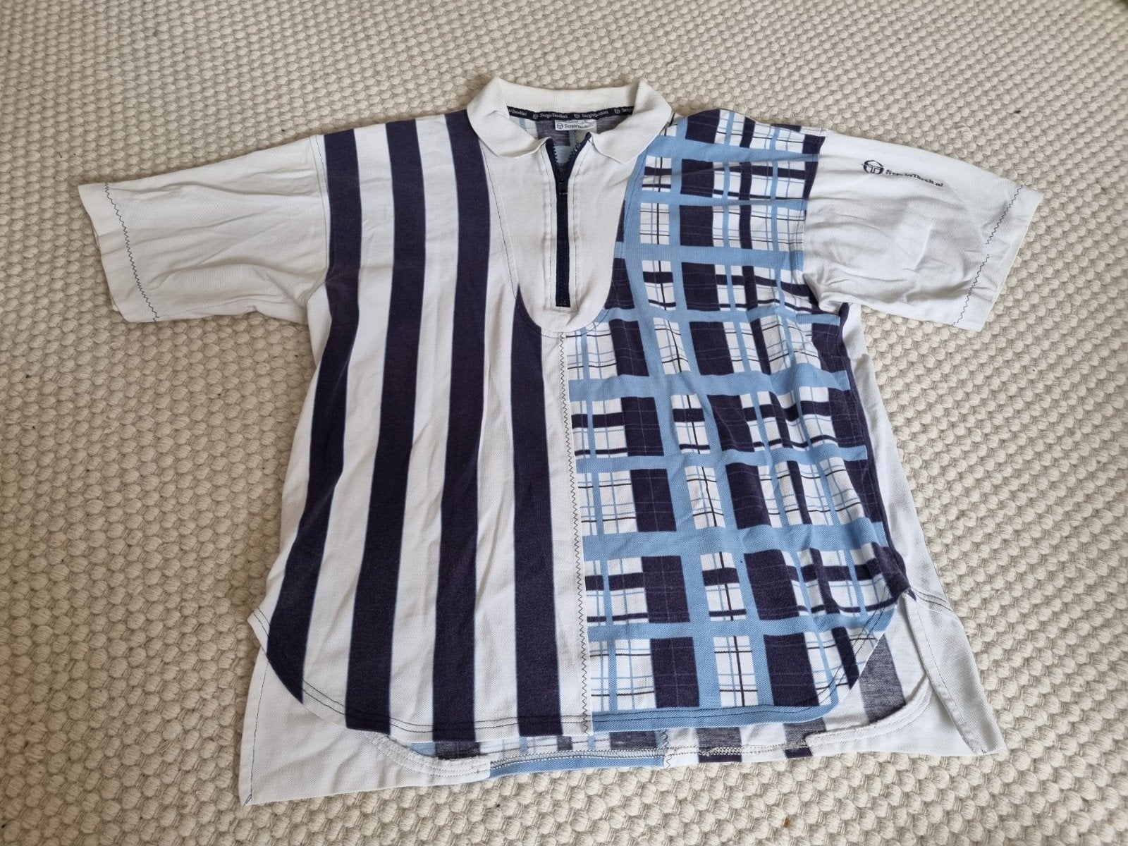 Sergio Tacchini Vintage Polo Jaren 80 - NPO Drama Serie, Sergio Tacchini, Ophalen of Verzenden, Gedragen, Meerkleurig