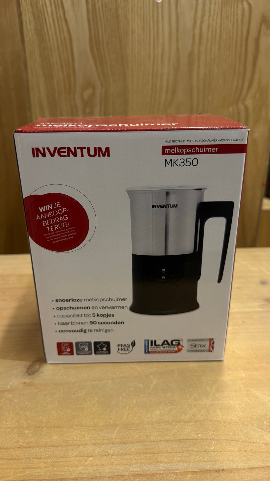 Melkopschuimer Inventum - Nieuw in doos, Ophalen, Nieuw, Elektrische melkopschuimer